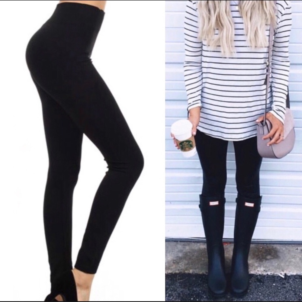 ‼️OS High Waisted Black Leggings Available NOW‼️